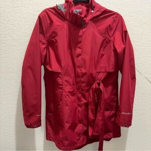 Eddie Bauer Weather Edge Women’s Red Raincoat